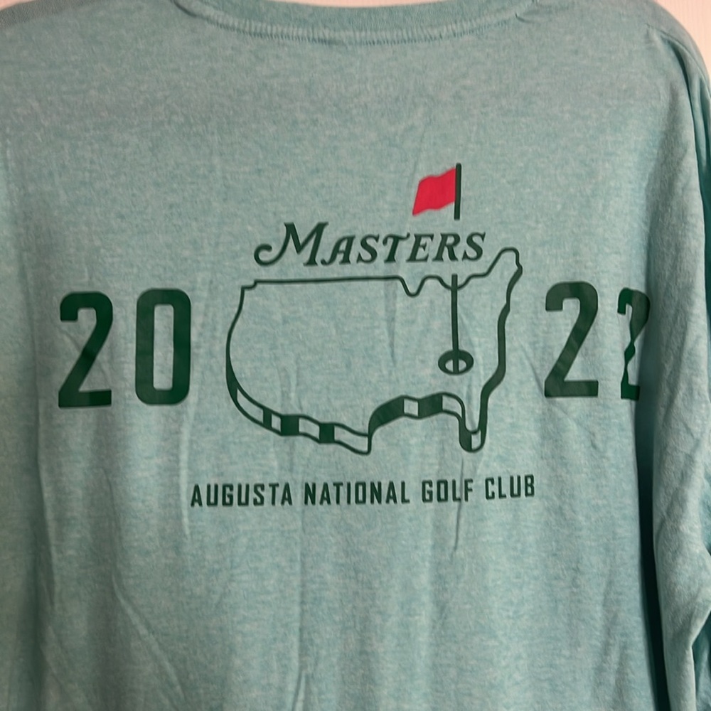 Masters Green 2022 Long-Sleeve T-Shirt in Sz XL - Picture 2 of 10
